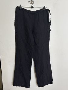 ANOKHI Black linen Pants