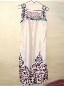 Patterned Sleeveless Dress