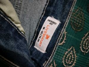 Navy Blue Straight Fit Jeans For Women
