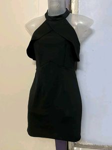 pinterest Chic Black Halter Dress