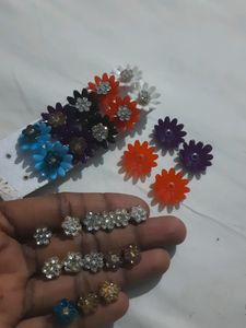 Flower Earrings Combo Pack(14 Pairs)