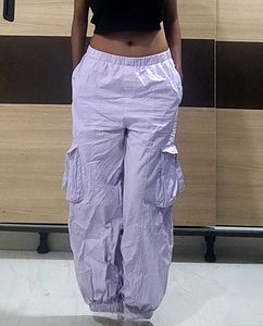 Lavender Cargo Pants – Women’s Baggy Fit