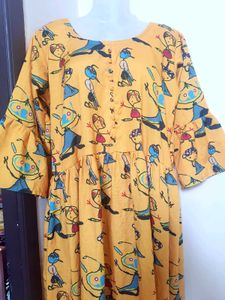 Mustard Women Gown