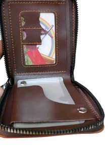 Zipper Wallet With Button