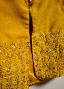 Indya Mustard Yellow Dress with Jacket