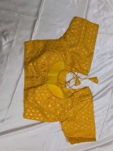 Mango Yellow Readymade Blouse
