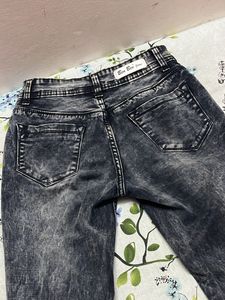 GREY SOFT DENIM JEANS FOR WOMEN