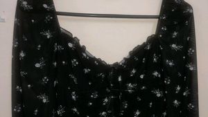 H&amp;M Gathered Mesh Bodycon Dress