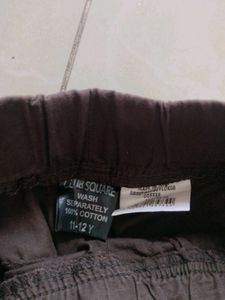 Boys Brown Jogger Pants - &#34;SPEED&#34; Detail