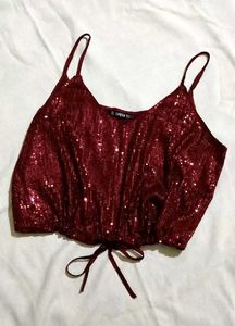 Shein Sequins Partywear Top