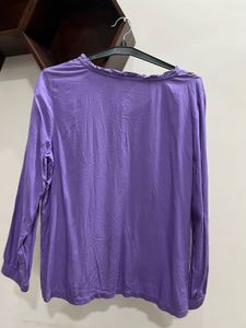 Purple Long Sleeve Top