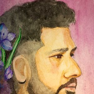 Rohit Sharma - Watercolor Painting