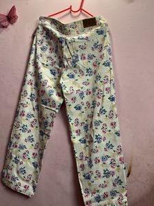 Floral Print Jeans..!