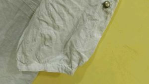 White Embroidered Tunic Top 36-40