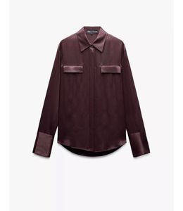Zara Satin metallic Shirt ( brand new with tags)