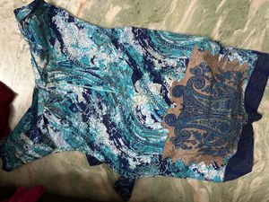 Paisley Print Dress &amp; Chudidhar Set
