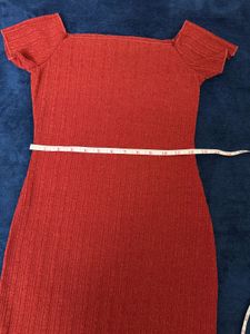 Shein Off Shoulder Lettuce Dress