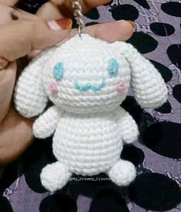 Crochet Cinnamoroll Keychain