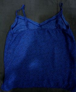 Blue One Strip Crop Top For Girls!