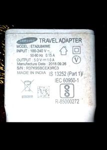 Samsung Adaptor &amp; short type c USB सैमसंग चाार्जर