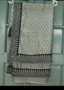 Diamond Stone Work Saree Full Embroidery