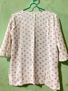 Pink Printed Kurta
