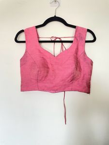 Designer Padded Blouse Pink
