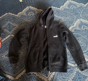 Puma Black Zip-Up Hoodie