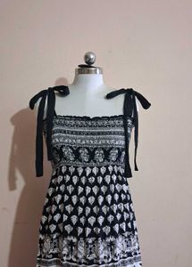 Black &amp; White Maxi Dress