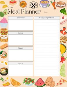 Meal Planner Journal Bundle