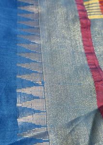 Elegant Blue Saree with Blouse Piece