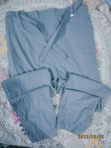 Gray Wrap Pants Xl Size