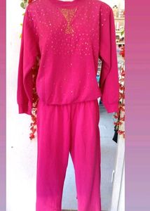 Pink Embellished Co-Set