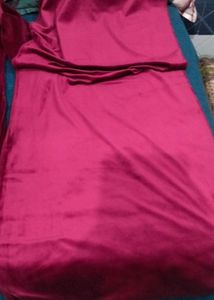 Velvet Kurta Set With Bottom And Shawal
