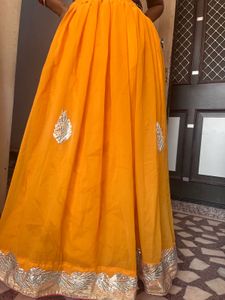 Orange Ethnic Skirt