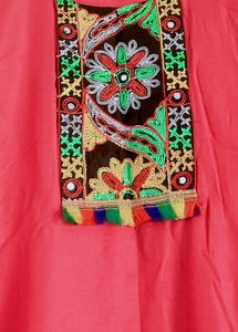 Pink Embroidered Kurta Set