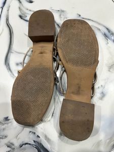 Rose Gold Block Heels By Aurelia