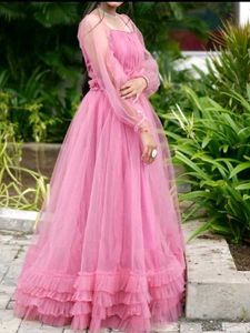 Pink Tulle Gown