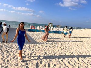 A Beautiful Skin Fit Blue Color Dress