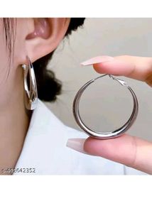 Silver Hoop Earrings