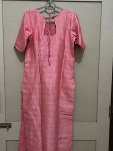 Pink Embroidered Kurta Set With Beautiful Dupatta