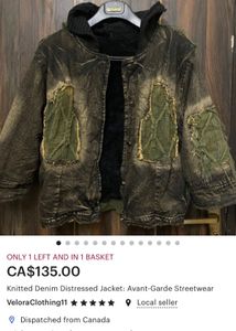 Distressed Denim Jacket