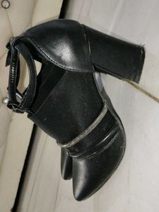 Black Ankle Strap Heels