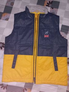 Navy & Yellow Puffer Vest