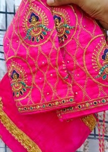 Sea  green colour saree