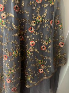 Gray Flower Girl Dress