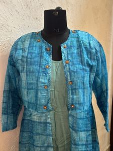 Silk Kurti With Jacket