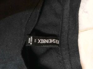 Black Graphic Print Tee