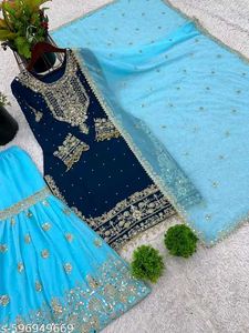 Elegant Embroidered Ethnic Dress