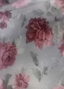 Cute Pink Top &amp; Floral Skirt Set